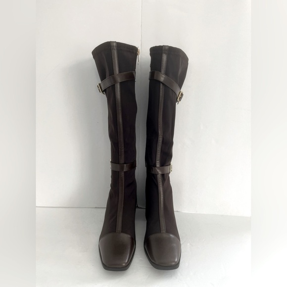 Journee Collection Gaibree Riding Knee-High Chunky Heel Boot Size 7.5WC Calf 14” - Picture 12 of 13